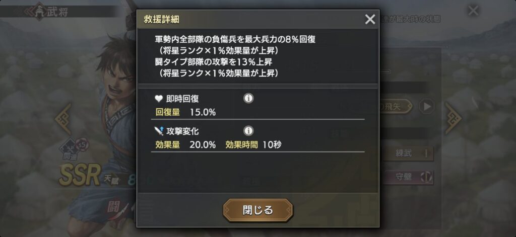 信：救援の詳細