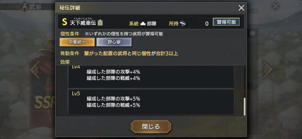 昭王：秘伝の詳細